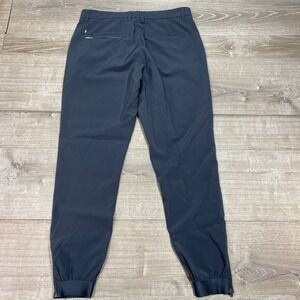 PRIMO Pants Mens 32 Regular Jogger Ankle Zip Cuff Stretch Navy Tech Travel